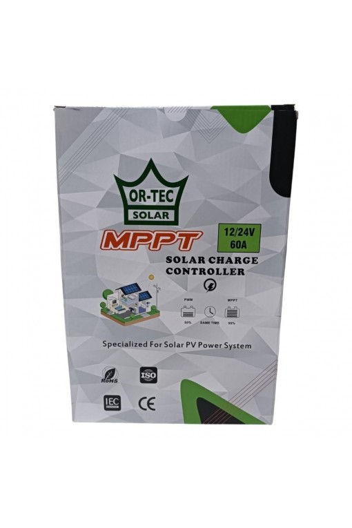 Ortec 60A Amper 12V / 24V MPPT Bluetooth Özellikli Şarj Kontrol Cihazı